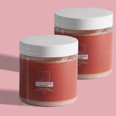 Face Glow Exfoliator, Sugar Facial Scrub, Organic Face & Body Scrub for Smoother Skin
