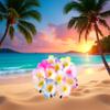 10 Pcs Colorful Hawaii Plumeria Flower Clips Hawaiian Flower Hair Barrettes Beach Party Hair Clips Artificial Tropical Hairpins for Wedding 7cmClips and BarrettesHair Clips view 2