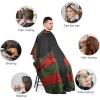 African American Flag Afro Map Wood Barber Cape Professional Hair Cutting Apron Hairdresser Cape Barber Accessories for Men Women view 3
