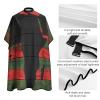 African American Flag Afro Map Wood Barber Cape Professional Hair Cutting Apron Hairdresser Cape Barber Accessories for Men Women view 4