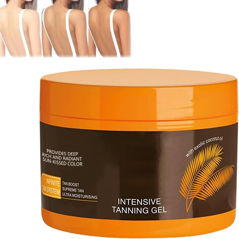 AKEASS Luxury Intensive Tanning Gel: Natural Tanning Accelerator Cream Gel - Brown Tanning Gel - for Sunbeds & Outdoor Sun