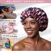 100% Mulberry Silk Bonnet for Women  Handmade in USA, 19 Momme Double-Layer Reversible Hair Wrap, Non-Slip Sleep Cap for Curly & Natural Hair, Luxury Hair Protection (Vintage Pink) view 2