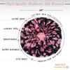 100% Mulberry Silk Bonnet for Women  Handmade in USA, 19 Momme Double-Layer Reversible Hair Wrap, Non-Slip Sleep Cap for Curly & Natural Hair, Luxury Hair Protection (Vintage Pink) view 3