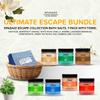 Hot Tub & Spa Bath Salt Aromatherapy Crystals - Spazazz Escape Collection 4 Oz 7-Pack Sampler & Hot Cold Towel - Lavender, Lime Coconut, Green Tea, Vanilla Jasmine, Kiwi Pear, Grapefruit, Pomegranate view 3
