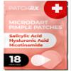 PatchRx Micro Needle Pimple Patch (18 Pack) - Hydrocolloid Micropoint Pimple Patch For Acne & Pimples, Microdart Patch, Micro Dart Pimple Patches view 1