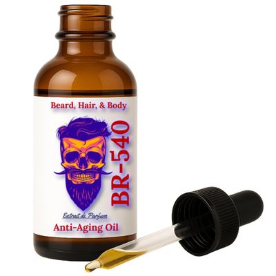 11 Natural Anti-Aging Cologne Scented Beard Oils For All Men, Beard Growth and Conditioner | Dry Flaky Dandruff skin | Oily Skin (2oz BR-540)