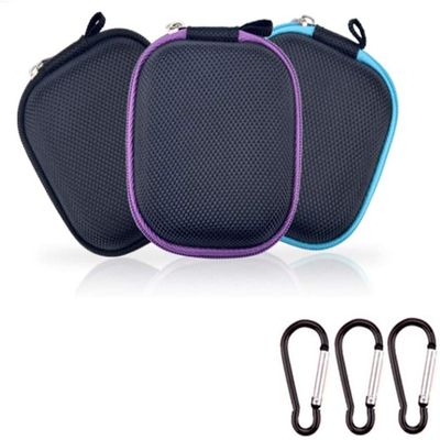 3Pcs Nylon Essential Oil Carrying Case Mini Travel Size Essential Oils Storage Bags Organizer Portable Hard Shell Carry Pouches Holds 6 Bottles Essential Oil Suitable for 1~5ML(Color Random )