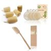 6''Natural Loofah(4pack) Back Brush(1pack) Face Scrubber(4pack) view 1