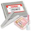 180 Grit Small Sanding Bands for Nail Drill with 3.1MM Mandrel Bit Set and 100/180 Grit 5 Inch Disposable Zebra Nail Files view 1