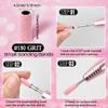 180 Grit Small Sanding Bands for Nail Drill with 3.1MM Mandrel Bit Set and 100/180 Grit 5 Inch Disposable Zebra Nail Files view 4