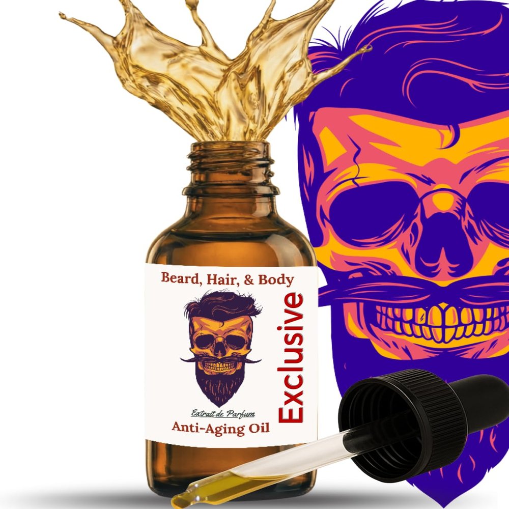 Frank SCENTS 2oz EXCLUSIVE | Scented Beard Oils For All Men, Beard Growth and Conditioner | Dry Flaky Dandruff skin | Oily Skin | 11 Natural Anti-Aging Oils