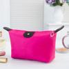 1Pc Womens Waterproof Nylon Makeup Bag - Large-Capacity Dumpling Shape Zipper Handbag, Travel-Friendly Cosmetic Storage Pouch for Girls on the Go, 18.5cm x 13cm (Pink) view 2