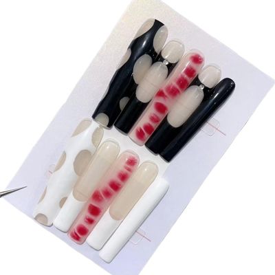 Handmade wearing of European and American style nail patches, halo dyeing, detachable nail art patches, fake nails(A-005,M)