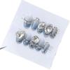 ZIIVIEVS Handmade Wearing Nail Product Nail Beauty Short Style Summer Blue Detachable False Nail(XS), 1 Count (Pack of 1) view 1