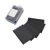 10Pcs Black Magic Bangs Hair Pad, Plastic Paste Posts Square Hair Pad, Hair Styling Tool Barber Acessories Hair Holder Barber Grippers,Clips and BarrettesHair Clips view 1