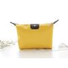 1Pc Womens Waterproof Nylon Makeup Bag - Large-Capacity Dumpling Shape Zipper Handbag, Travel-Friendly Cosmetic Storage Pouch for Girls on the Go, 18.5cm x 13cm (Yellow) view 2