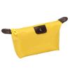 1Pc Womens Waterproof Nylon Makeup Bag - Large-Capacity Dumpling Shape Zipper Handbag, Travel-Friendly Cosmetic Storage Pouch for Girls on the Go, 18.5cm x 13cm (Yellow) view 3