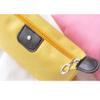 1Pc Womens Waterproof Nylon Makeup Bag - Large-Capacity Dumpling Shape Zipper Handbag, Travel-Friendly Cosmetic Storage Pouch for Girls on the Go, 18.5cm x 13cm (Yellow) view 4