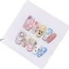 Handmade Wearing Nail 3D Bear Cartoon Short Nail Patch Removable False Nail(S) view 1