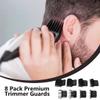 2024 Upgraded 8 Pack Trimmer Guards Set for BaBy-liss-PRO Barber-ology FX787 & FX726 Trimmer, Replacement Guards with Metal Spring Clip view 4