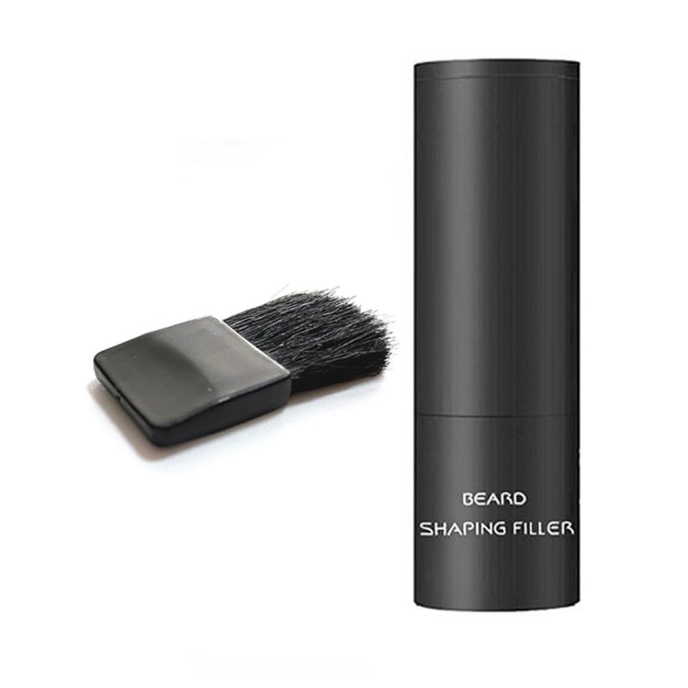 Beard Shadow Powder Beard Shadow Powder Instant Stain-Proof Root Touchup Beard Shaping Filler for Thinning Black