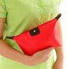 1Pc Womens Waterproof Nylon Makeup Bag - Large-Capacity Dumpling Shape Zipper Handbag, Travel-Friendly Cosmetic Storage Pouch for Girls on the Go, 18.5cm x 13cm (Red) view 4