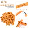 Perm Rods Set for Natural, Long, and Short Hair - Plastic Cold Wave Rods for Women's Hair Curling and DIY Hairdressing (20pcs Orange) view 3