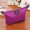 1Pc Womens Waterproof Nylon Makeup Bag - Large-Capacity Dumpling Shape Zipper Handbag, Travel-Friendly Cosmetic Storage Pouch for Girls on the Go, 18.5cm x 13cm (Purple) view 2