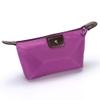 1Pc Womens Waterproof Nylon Makeup Bag - Large-Capacity Dumpling Shape Zipper Handbag, Travel-Friendly Cosmetic Storage Pouch for Girls on the Go, 18.5cm x 13cm (Purple) view 4