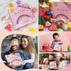 9XXL Bath Bombs Gifts Set, BusyMouth 9pc Kids Bath Bombs with Surprise Toys | Non-Toxic Bubble Bath | Birthday Gift Set for Girls & Boys Ideal Gift for Mother's Day Valentines view 2