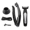 , Showerproof Body & Manscaping Trimmer for Men, Multifunctional Electric Back Hair with Detachable Handle & Charging Base for Wet and Dry Use view 1