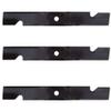 Replacement for fits 109-6464-S Three Fits Hi-Lift Blades for 66 Triton Deck Fits Exmark Lazer Z view 1