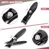 Nail Clippers for Men with Catcher, Toenail Clippers for Seniors Thick Nails with 15mm Wide Jaw Opening, Heavy Duty Podiatrist Toe Nail Clippers for Ingrown Toenails, Professional Nail Clipper Set view 4