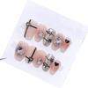 Handmade nail wearing Spice Girl Bowknot powder blusher nail remover nail wearing 10pcs(M) view 1