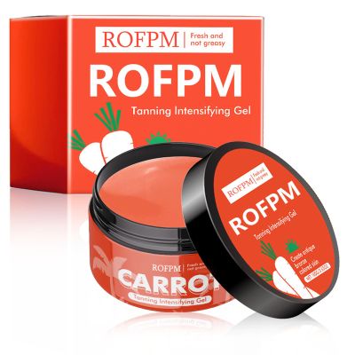 Organic Carrot Tanning Gel Tanning for Natural Sunless Skin Tone - Moisturizing - Perfect for a Healthy Glow