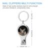 Australian Sugar Glider Nail Clipper Portable Metal Nail Cutter with Nail File with Keychain for Men Women view 2