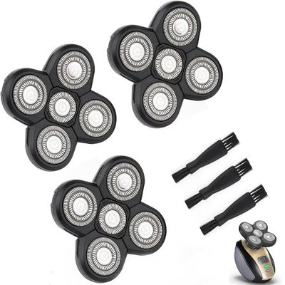 FREEDOM 3PCS Universal 5 Blades Shaver Replacement Heads Compatible with Freebird SHPAVVER Wyklaus Freedom shaver, for Most Major Brands, with Easy grooming Clean Brush Blade Cover