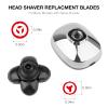 FREEDOM 3PCS Universal 5 Blades Shaver Replacement Heads Compatible with Freebird SHPAVVER Wyklaus Freedom shaver, for Most Major Brands, with Easy grooming Clean Brush Blade Cover view 4