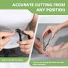 BALUCA Ergonomic Nail Clipper for Seniors - Toenail Clipper for Thick Toenails and Fingernails, Long Handle Nail Clippers with Catcher, Precision Nail Trimmer for Men and Women - Black view 4
