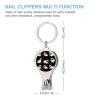 Pug Dogs Funny Nail Clipper Fingernail and Toenail Clipper Cutters with Bottle Opener Keychain view 2