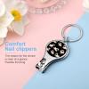 Pug Dogs Funny Nail Clipper Fingernail and Toenail Clipper Cutters with Bottle Opener Keychain view 4