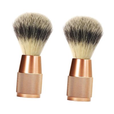 Didiseaon 2pcs Nylon Shaving Beard Brush for Men Portable Grooming Tool for Travel and Home Use Soft Bristles for Gentle Beard Care and Styling
