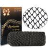 SPMKTBOZAI African Net Sponge Authentic, African Exfoliating Sponge Real African Net Black Owned, African Bath Sponge Back Scrubber, Body Exfoliator Shower Bath Accessories (Black) view 1