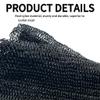 SPMKTBOZAI African Net Sponge Authentic, African Exfoliating Sponge Real African Net Black Owned, African Bath Sponge Back Scrubber, Body Exfoliator Shower Bath Accessories (Black) view 2