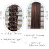 Brown Braiding Hair Pre stretched for Boho Braids Boho Braiding Hair with Boho Curls view 3