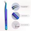 Curacoro Lash Tweezer - Professional & Precision Fiber Tip Grip Lash Tweezers for Eyelash Extensions, Multi Shapes & Purposes Tweezers for Volume, Isolation & Classic Lashes (Galaxy, Fan-lash-tic) view 2