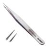 Curacoro Lash Tweezer - Professional & Precision Fiber Tip Grip Lash Tweezers for Eyelash Extensions, Multi Shapes & Purposes Tweezers for Volume, Isolation & Classic Lashes (Silver, La Classique) view 1