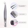 Curacoro Lash Tweezer - Professional & Precision Fiber Tip Grip Lash Tweezers for Eyelash Extensions, Multi Shapes & Purposes Tweezers for Volume, Isolation & Classic Lashes (Silver, Lashy and Classy) view 2