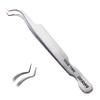 Curacoro Lash Tweezer - Professional & Precision Fiber Tip Grip Lash Tweezers for Eyelash Extensions, Multi Shapes & Purposes Tweezers for Volume, Isolation & Classic Lashes (Silver, Save Time) view 1