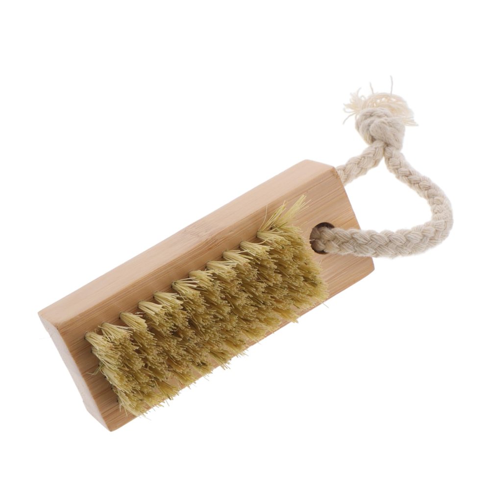 CANIGHT Nail Scrub Brush Double-sided Cleaning Tool for Fingernails and Toenails Portable Manicure Brush Gentle for Nail Care for Home and Travel